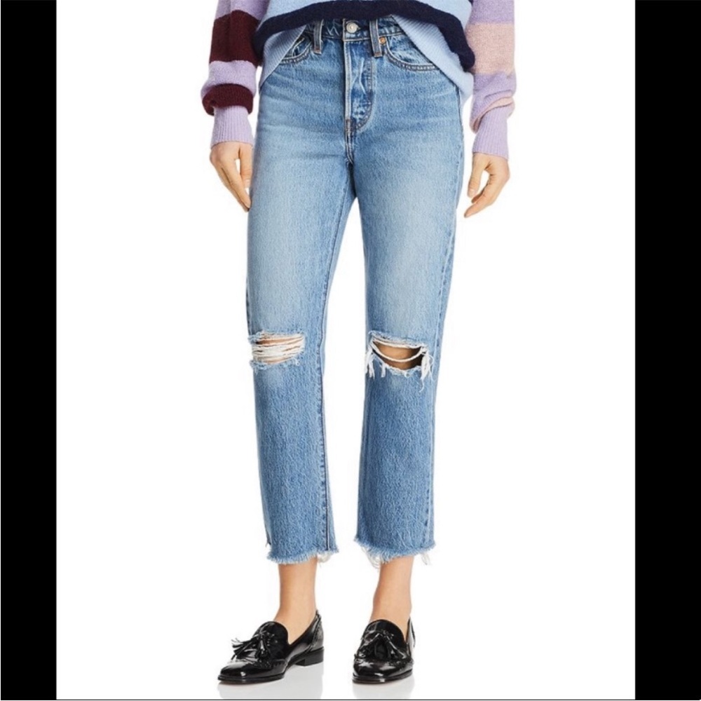 Levi’s Wedgie Straight Jeans in Uncovered Truth Wash